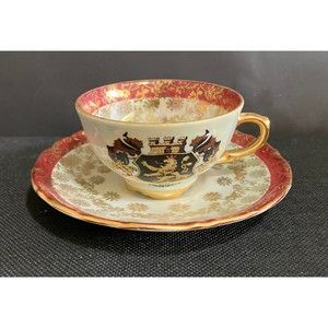 Tirschenreuth Demitasse Teacup and Saucer Heidelberg Bavaria
